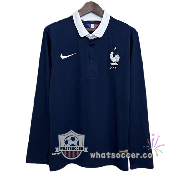 France Retro Home Long Sleeve Blue Royal 2014