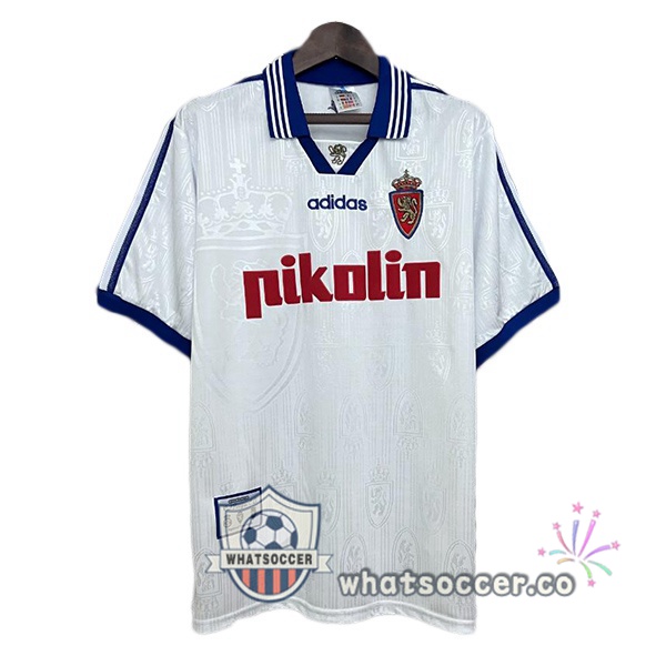 Real Zaragoza Retro Home White 1997-1998