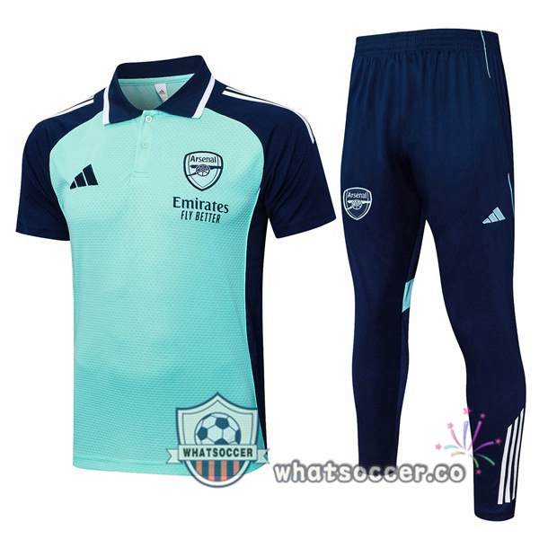 Training Polo Arsenal + Pants Green 2025-2026