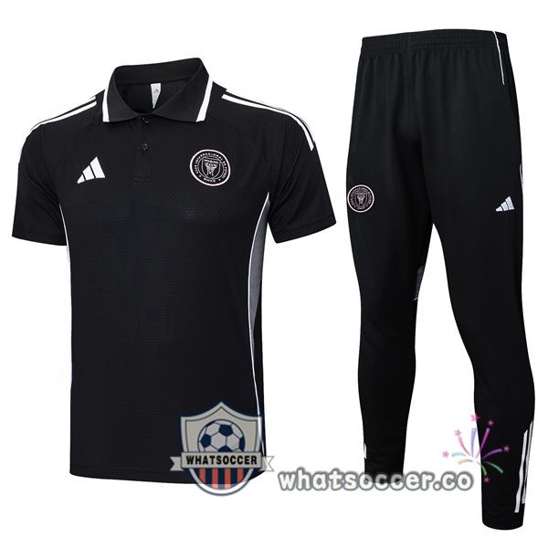 Training Polo Inter Miami CF + Pants Black 2025-2026