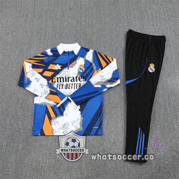 Training Wear Real Madrid Blue White 2025-2026