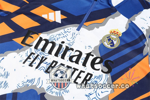 Training Wear Real Madrid Blue White 2025-2026