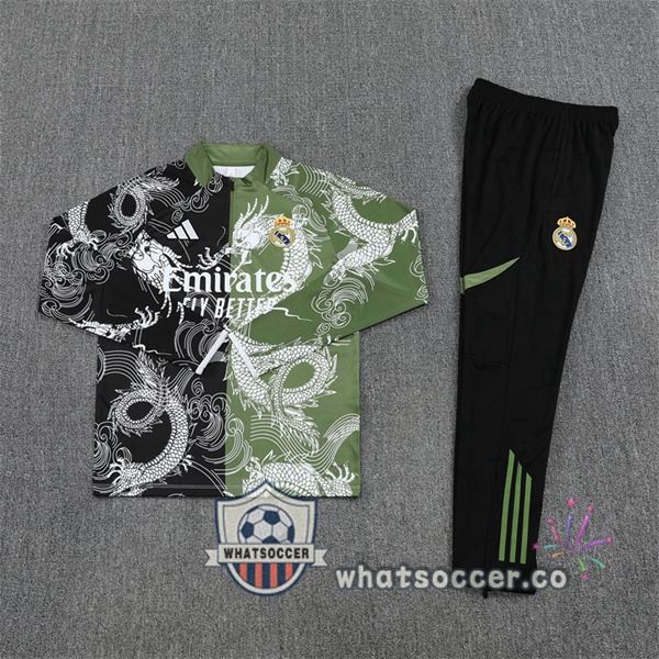 Training Wear Real Madrid Black Green 2025-2026