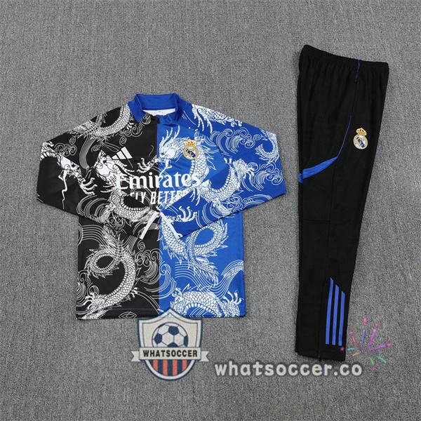 Training Wear Real Madrid Black Blue 2025-2026