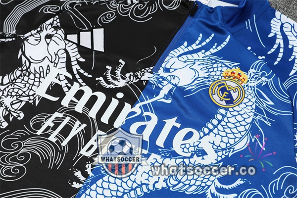 Training Wear Real Madrid Black Blue 2025-2026
