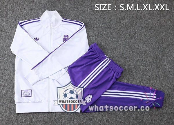 Training Jacket Real Madrid White 2025-2026