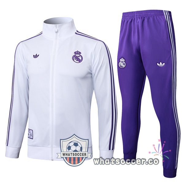 Training Jacket Real Madrid White 2025-2026