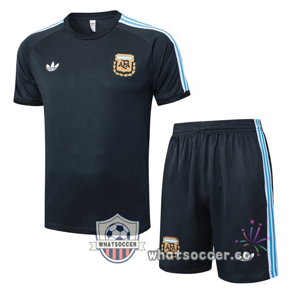 Argentina Training T-Shirts + Shorts Gray 2025-2026