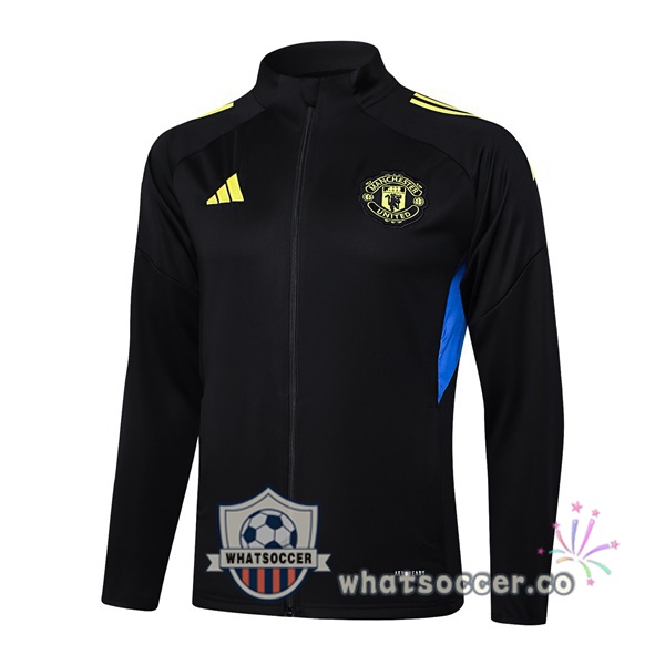 Soccer Jacket Manchester United Black 2025-2026