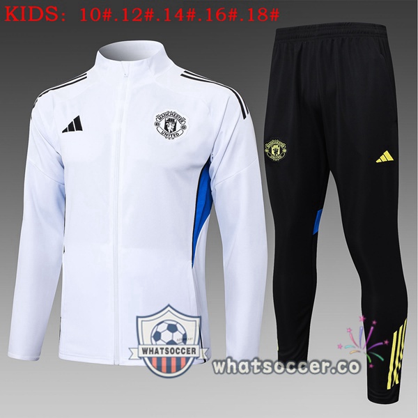 Training Jacket Manchester United Kids White 2025-2026
