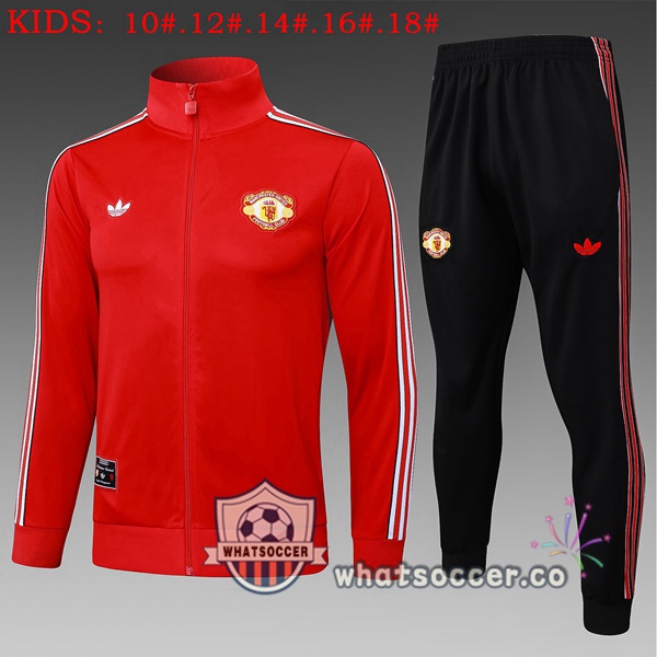 Training Jacket Manchester United Kids Red 2025-2026