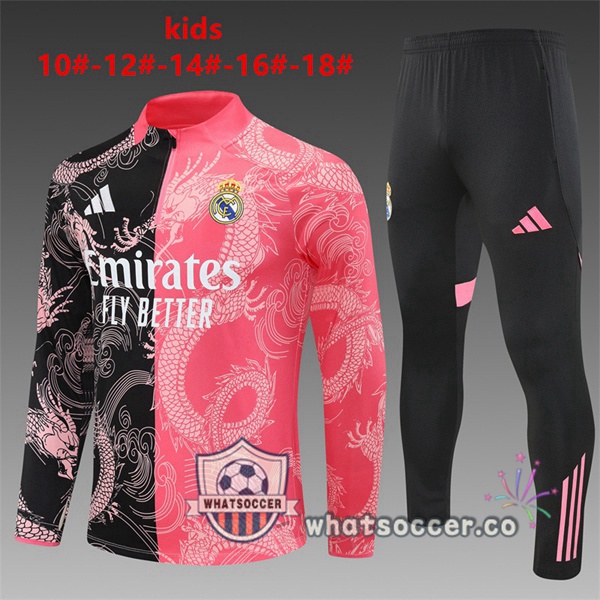 Training Wear Real Madrid Kids Rose Black 2025-2026