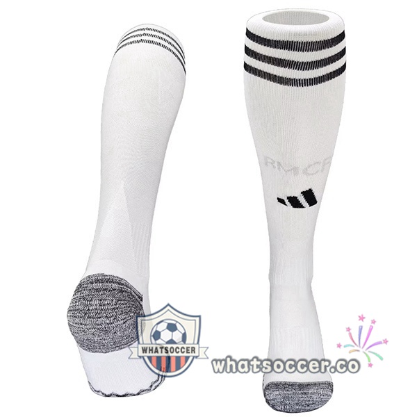 Real Madrid Home Soccer Socks White 2025-2026