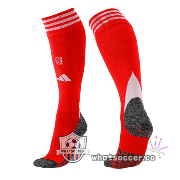 Bayern Munich Home Soccer Socks Red 2025-2026