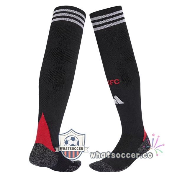 Manchester United Home Soccer Socks Black 2025-2026