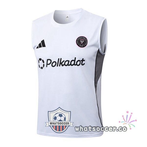Inter Miami CF Soccer Vest White 2025-2026