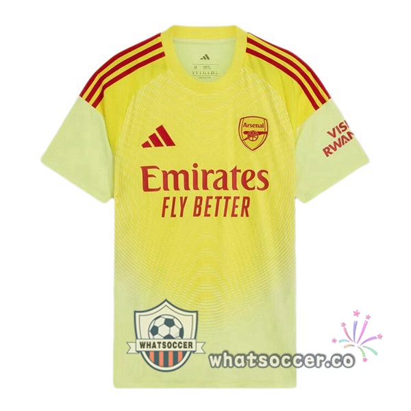 Arsenal Goalkeeper Soccer Jerseys Yellow 2025-2026