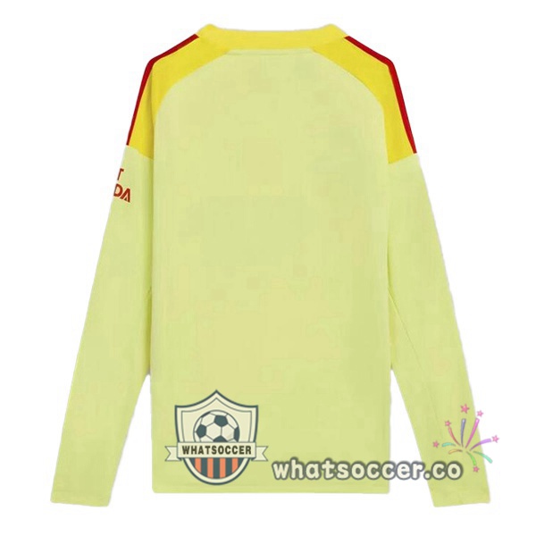 Arsenal Goalkeeper Soccer Jerseys Long Sleeve Yellow 2025-2026