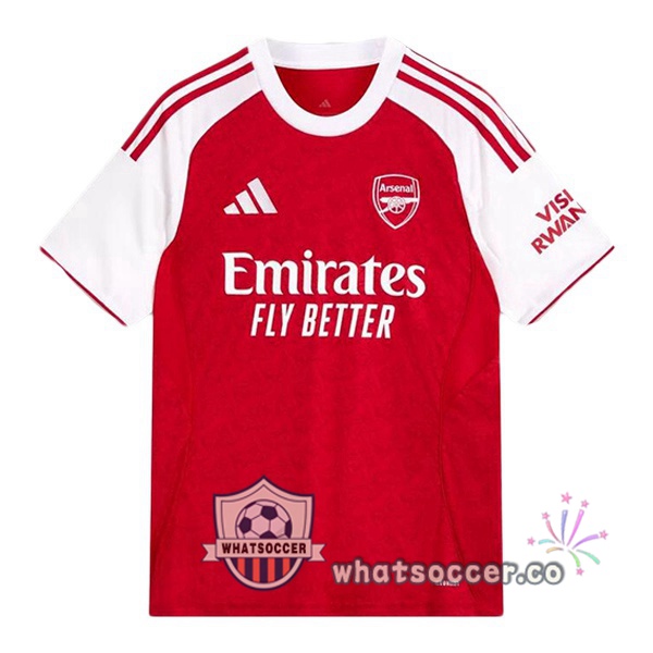 Arsenal Home Soccer Jerseys Red White 2025-2026