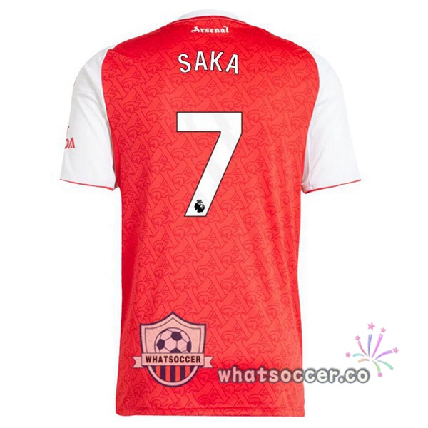 Arsenal (SAKA 7) Home Soccer Jerseys Red White 2025-2026