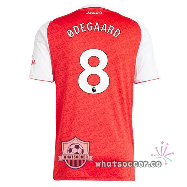 Arsenal (ØDEGAARD 8) Home Soccer Jerseys Red White 2025-2026