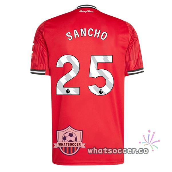 Manchester United (SANCHO 25) Home Soccer Jerseys Red 2025-2026