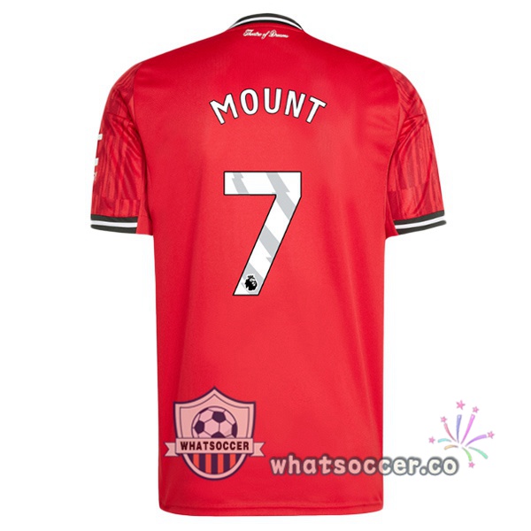 Manchester United (MOUNT 7) Home Soccer Jerseys Red 2025-2026