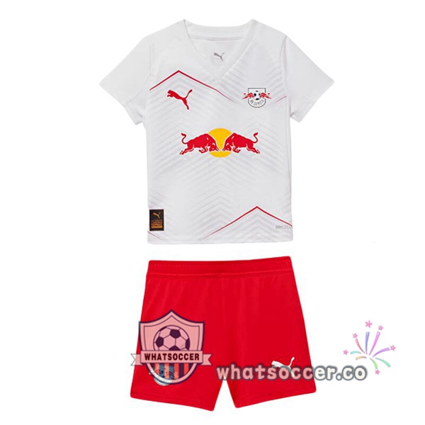 RB Leipzig Kids Home Soccer Jerseys White 2025-2026