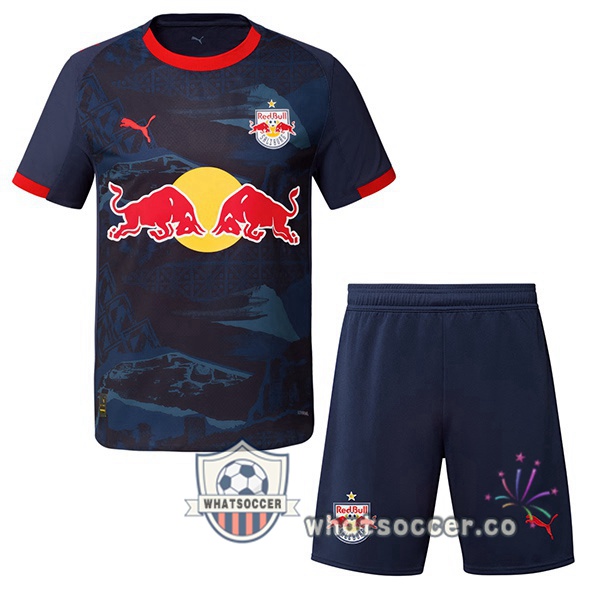 FC Red Bull Salzburg Kids Away Soccer Jerseys Blue Royal 2025-2026