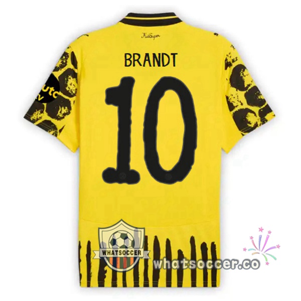 Dortmund BVB Club World Cup (Brandt 10) Home Soccer Jerseys Yellow Black 2025-2026