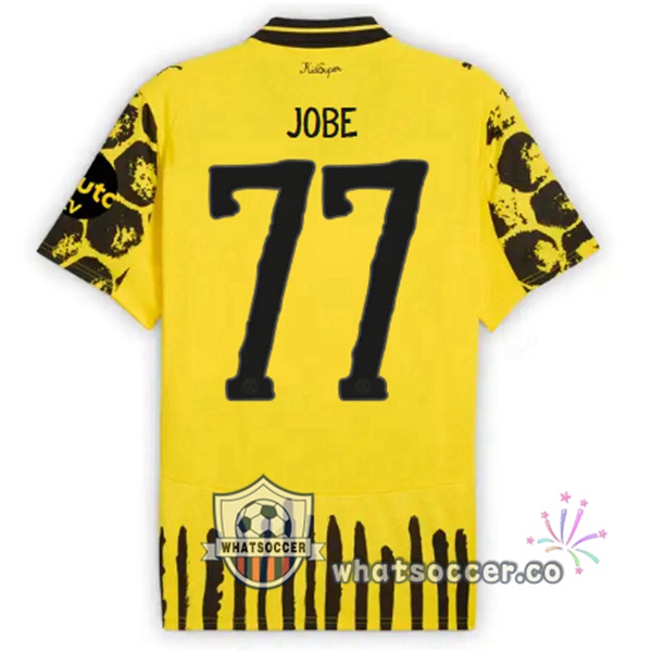 Dortmund BVB Club World Cup (Jobe 77) Home Soccer Jerseys Yellow Black 2025-2026