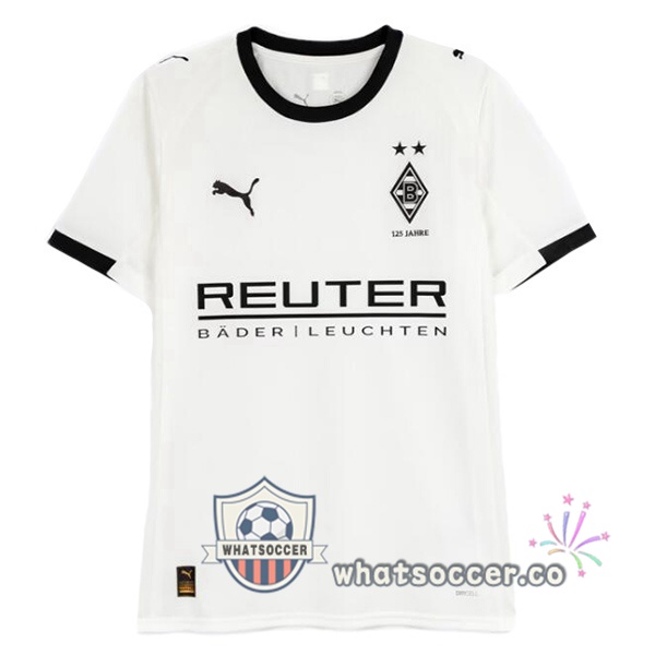 Monchengladbach Home Soccer Jerseys White 2025-2026