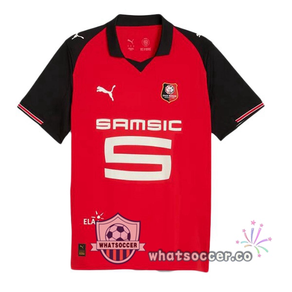 Stade Rennais Home Soccer Jerseys Red 2025-2026