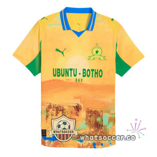 Mamelodi Sundowns Club World Cup Home Soccer Jerseys Yellow 2025-2026