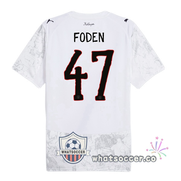 Manchester City Club World Cup (Phil Foden 47) Home Soccer Jerseys White 2025-2026