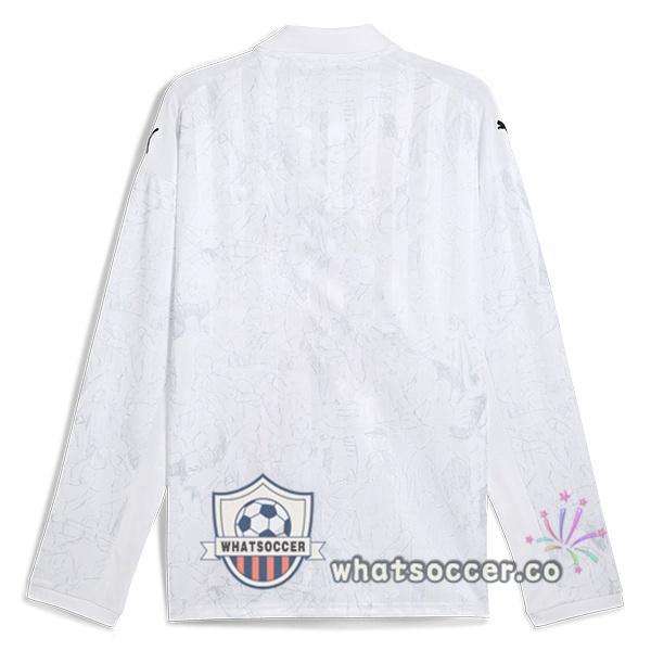 Manchester City Club World Cup Home Soccer Jerseys Long Sleeve White 2025-2026