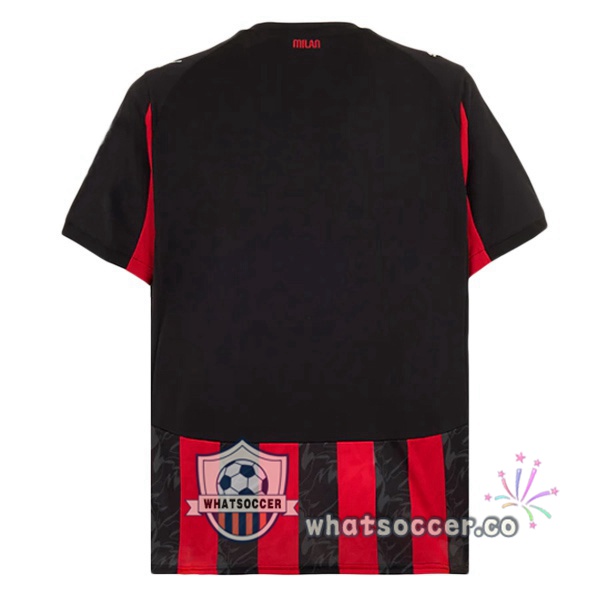 AC Milan Home Soccer Jerseys Red Black 2025-2026