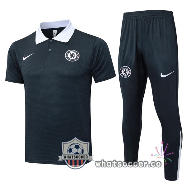 Training Polo FC Chelsea + Pants Gray 2025-2026