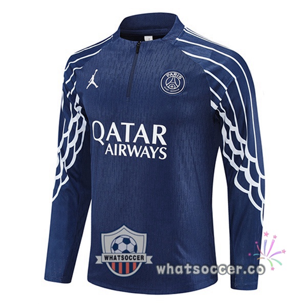 Soccer Sweater Jordan Paris PSG Blue Royal 2025-2026
