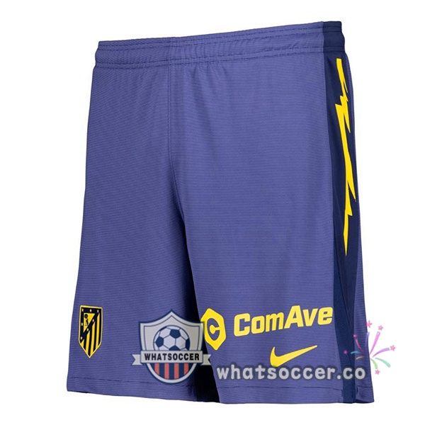 Atletico Madrid Away Soccer Shorts Blue Royal 2025-2026