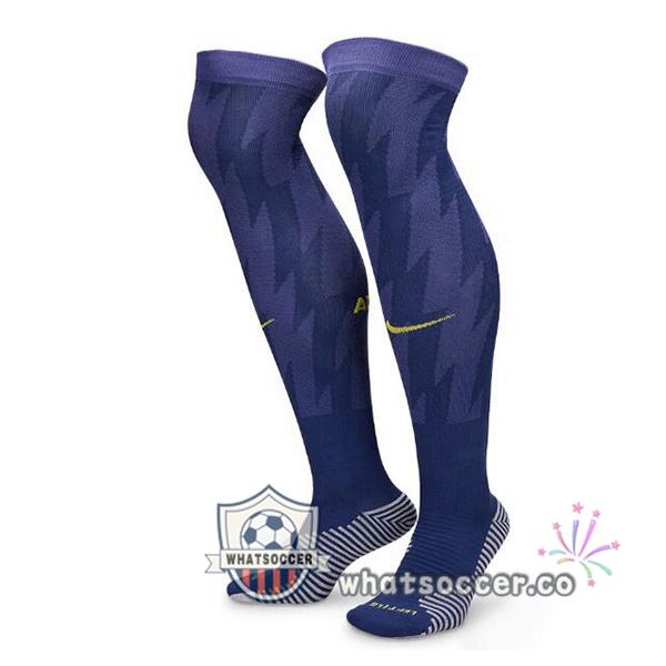 Atletico Madrid Away Soccer Socks Blue Royal 2025-2026