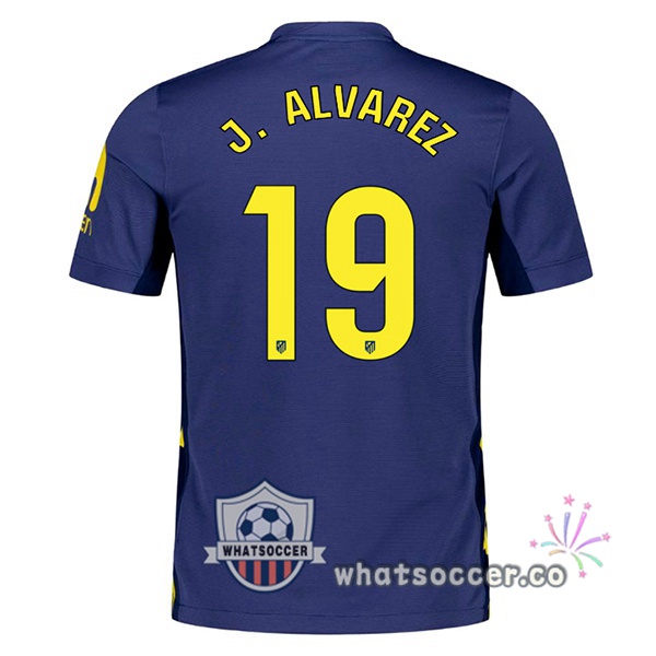 Atletico Madrid (J. ALVAREZ 19) Away Soccer Jerseys Blue Royal 2025-2026
