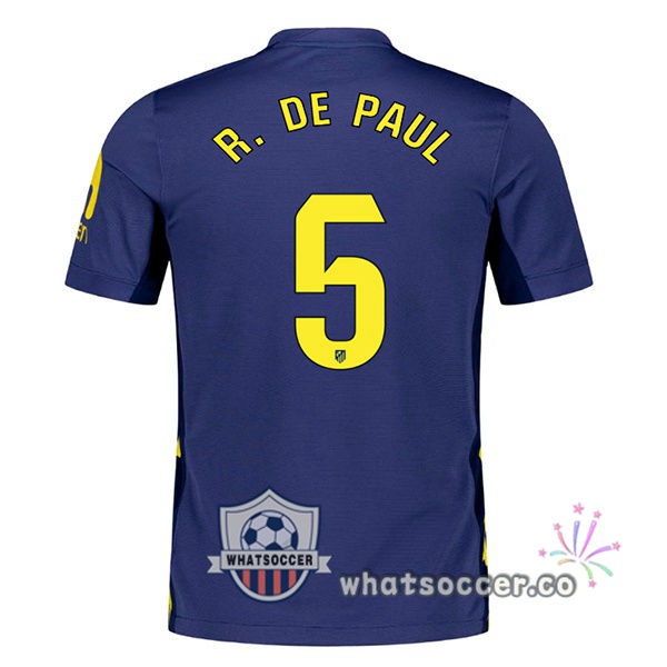 Atletico Madrid (R. DE PAUL 5) Away Soccer Jerseys Blue Royal 2025-2026