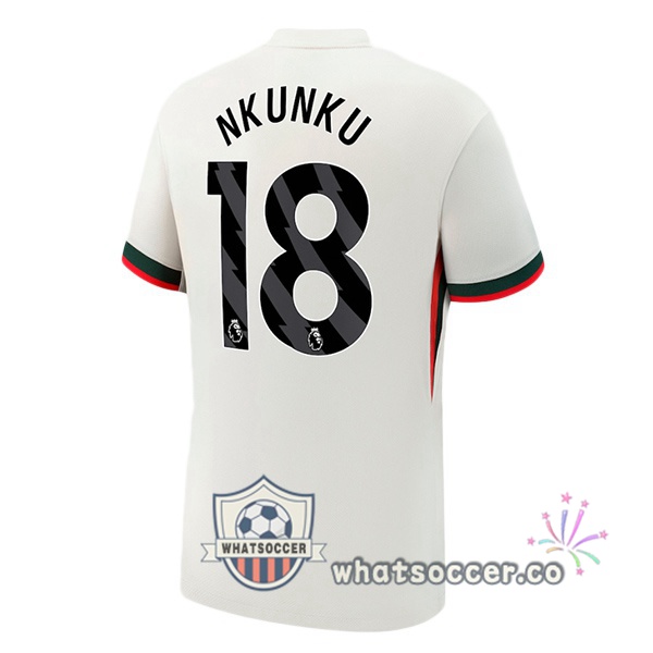 FC Chelsea (Nkunku 18) Away Soccer Jerseys White 2025-2026