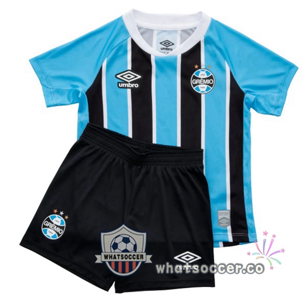 Gremio Kids Home Soccer Jerseys Black Blue 2025-2026