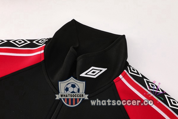 Training Jacket Manchester United Black Red 2025-2026