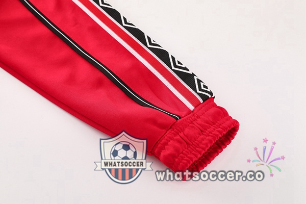 Training Jacket Manchester United Black Red 2025-2026
