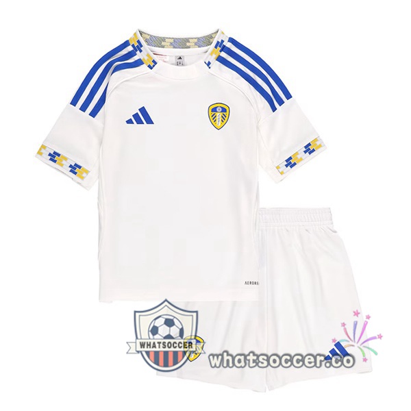 Leeds United Kids Home Soccer Jerseys White 2025-2026