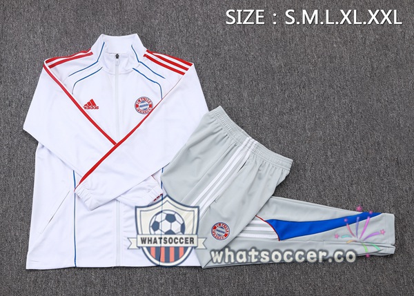 Training Jacket Bayern Munich White 2025-2026