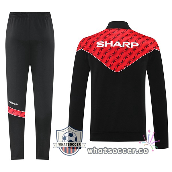 Training Jacket Manchester United Red Black 2025-2026